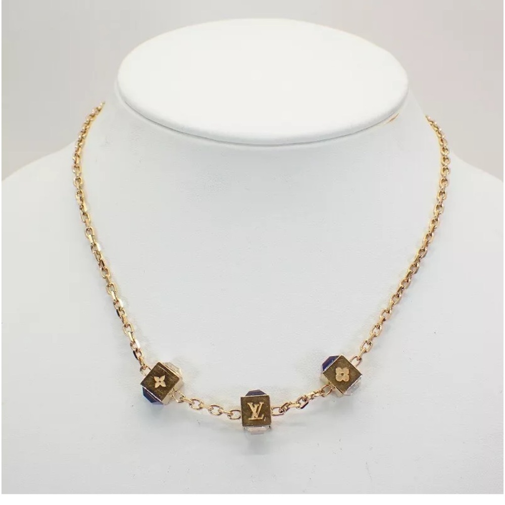 LOUIS VUITTON  Collier Gamble Necklace auth Women's